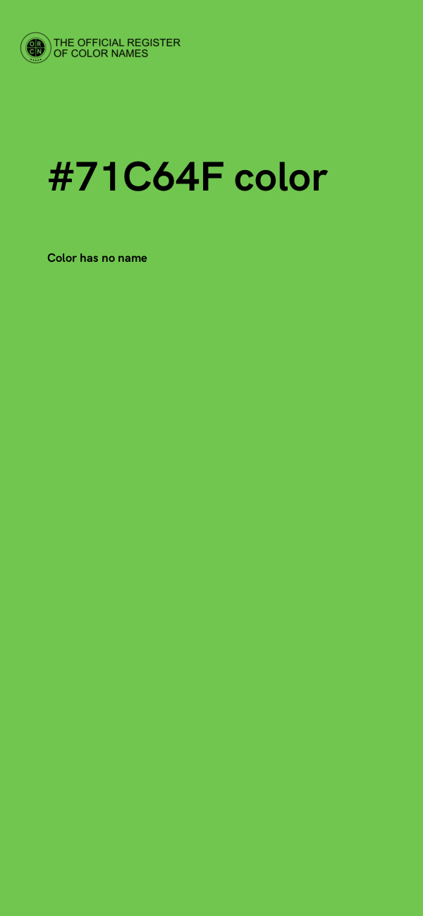 #71C64F color image
