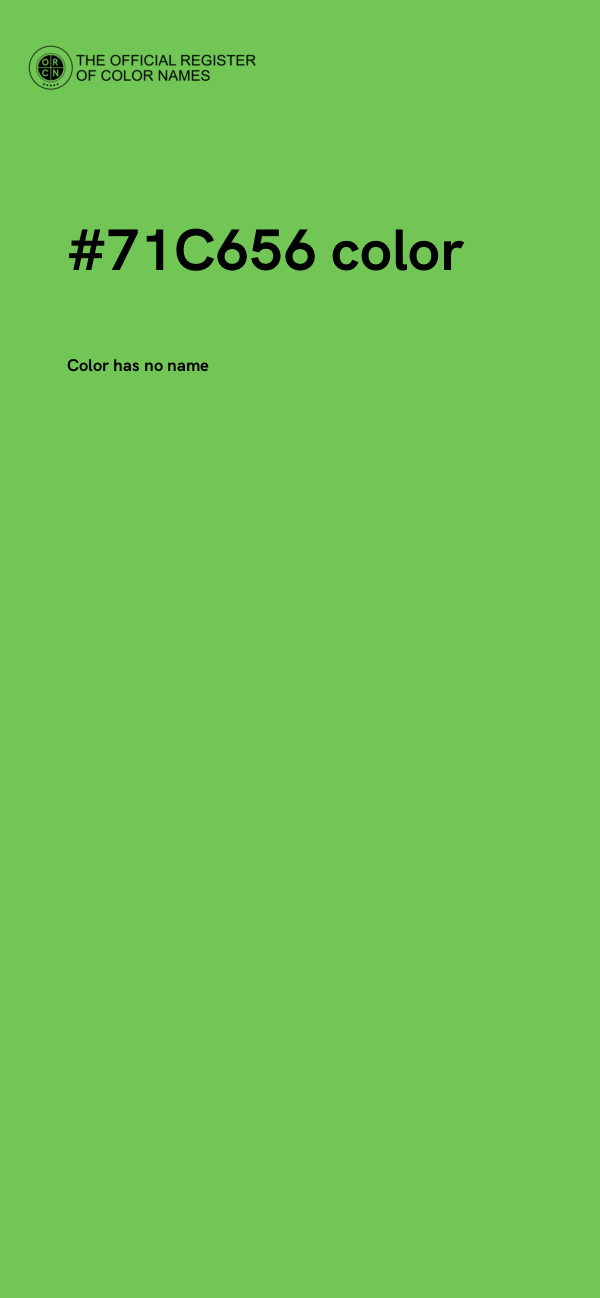 #71C656 color image