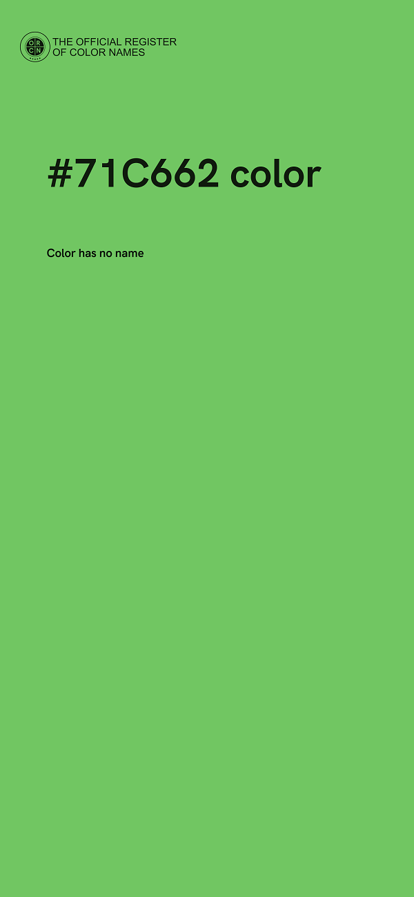 #71C662 color image