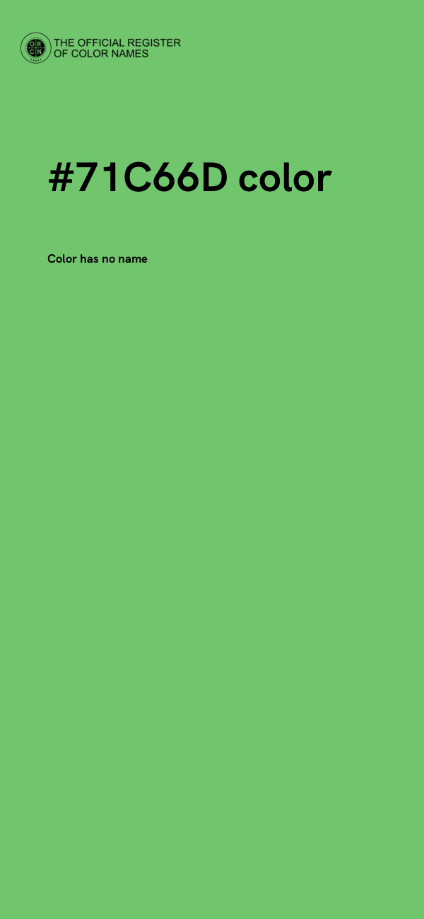 #71C66D color image