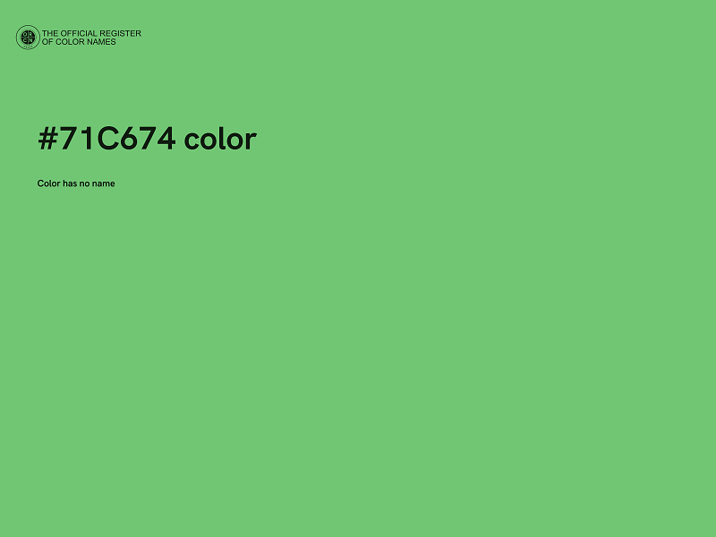 #71C674 color image