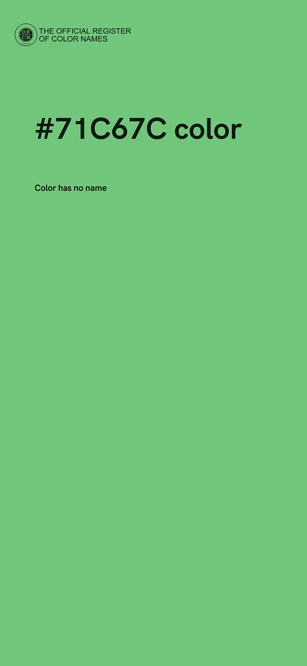 #71C67C color image