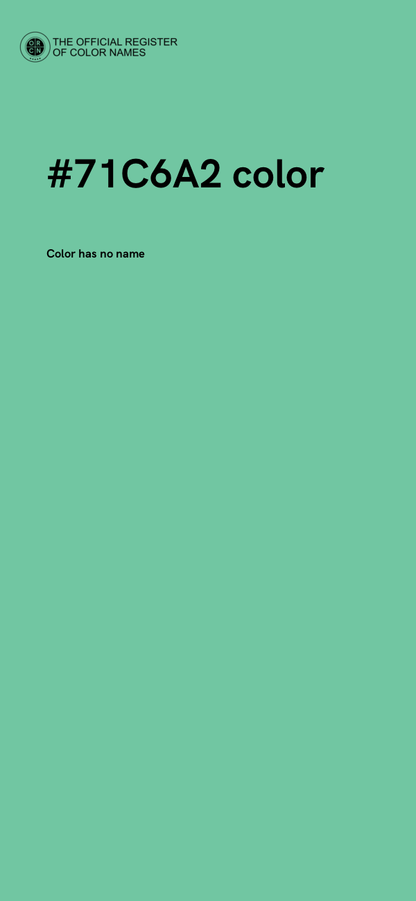 #71C6A2 color image