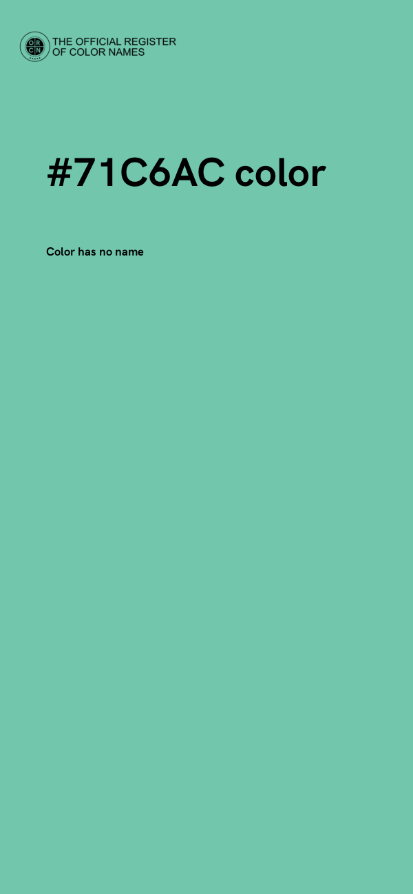 #71C6AC color image