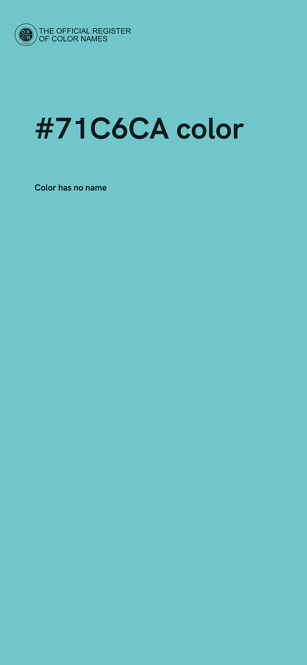 #71C6CA color image