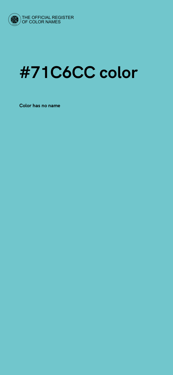 #71C6CC color image