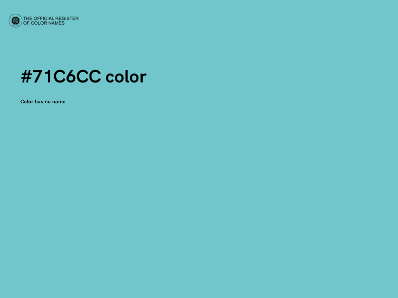 #71C6CC color image