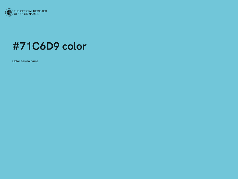 #71C6D9 color image