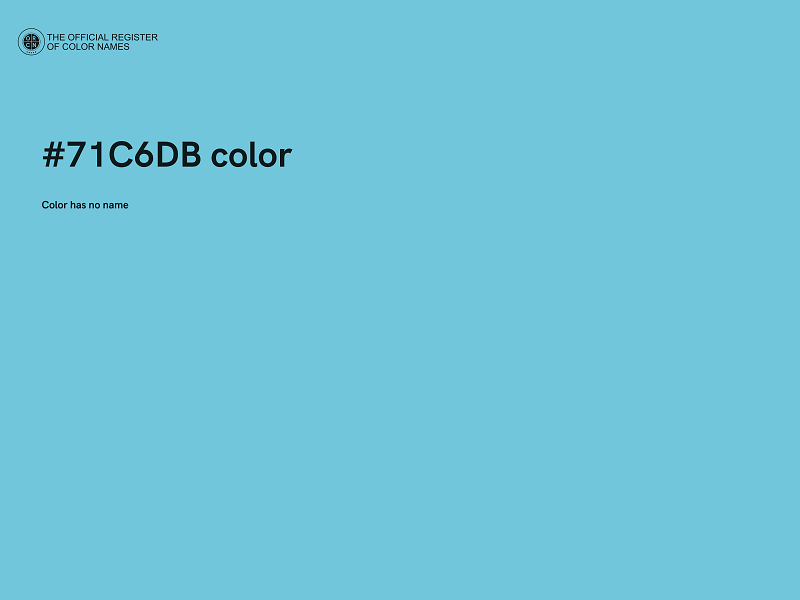 #71C6DB color image