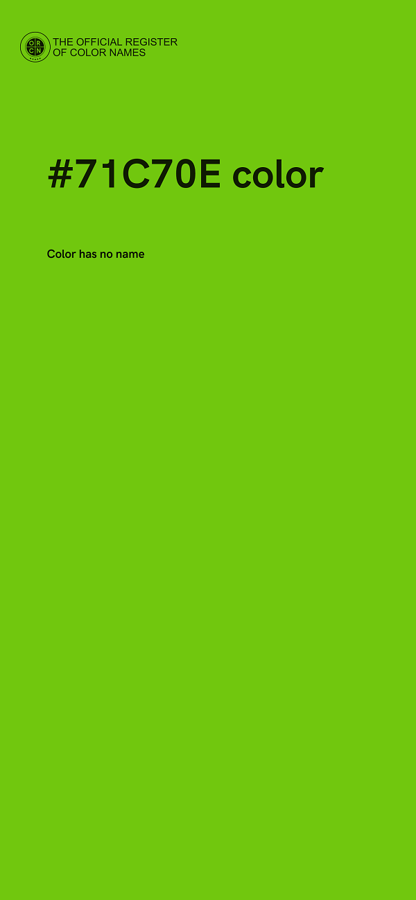 #71C70E color image