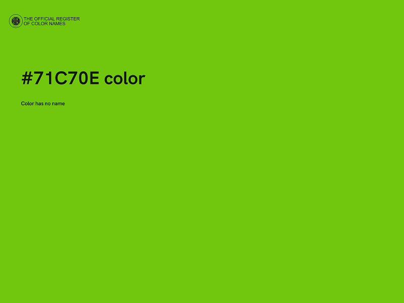 #71C70E color image