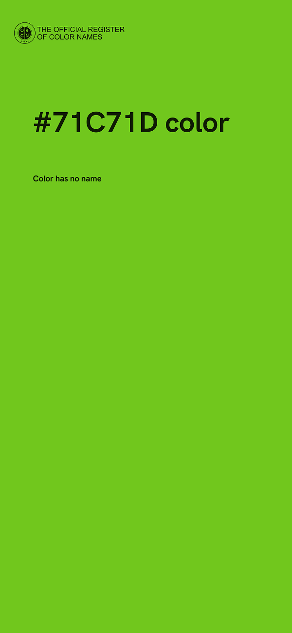 #71C71D color image