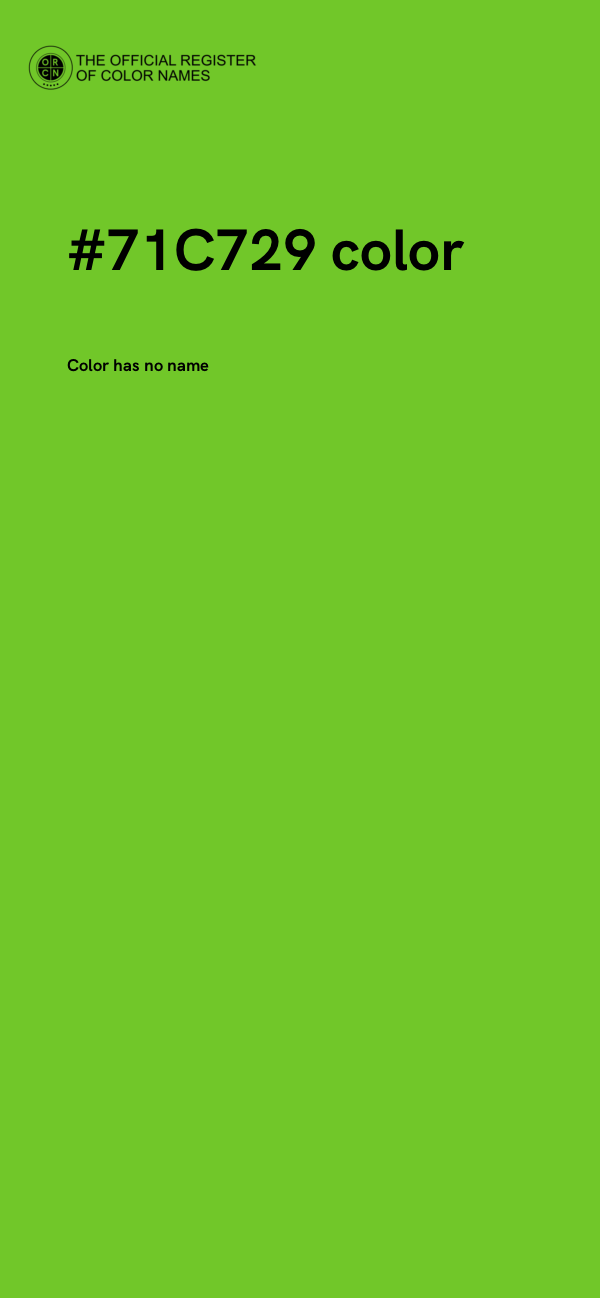 #71C729 color image