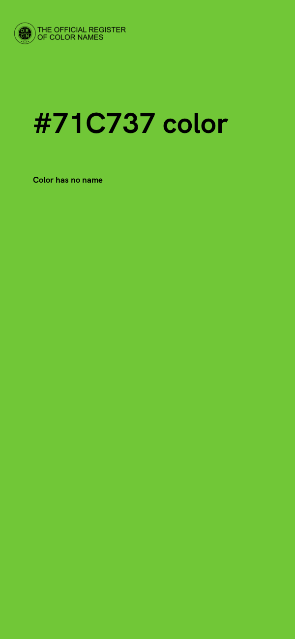 #71C737 color image