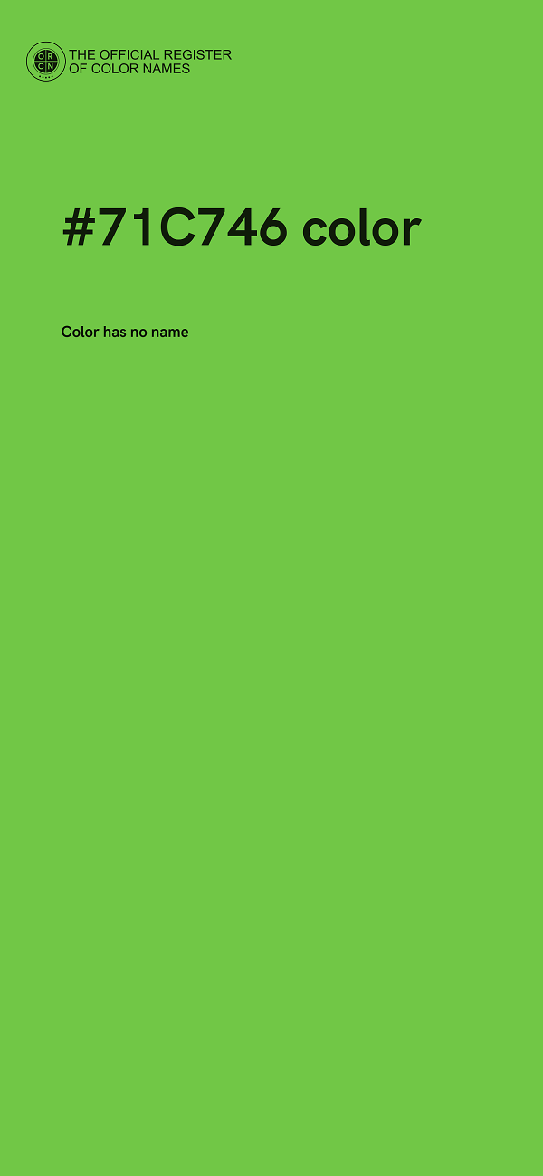 #71C746 color image