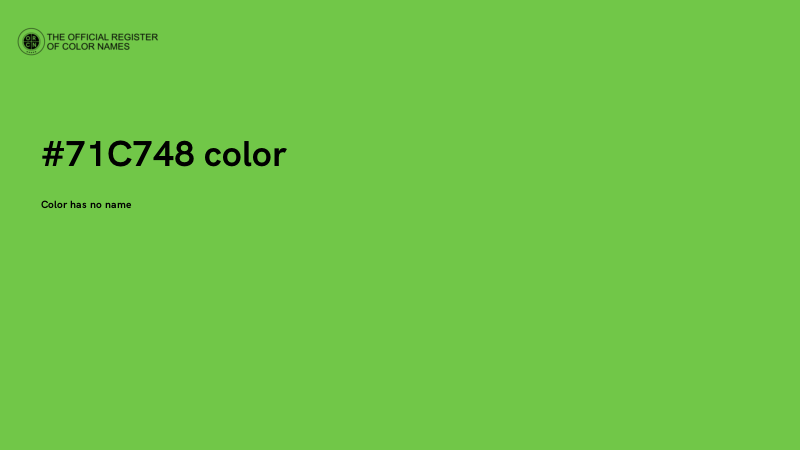#71C748 color image