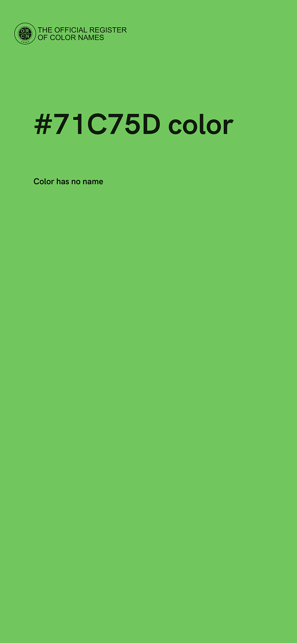 #71C75D color image