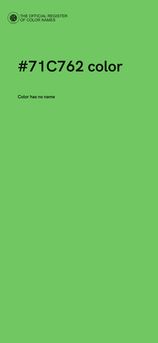 #71C762 color image