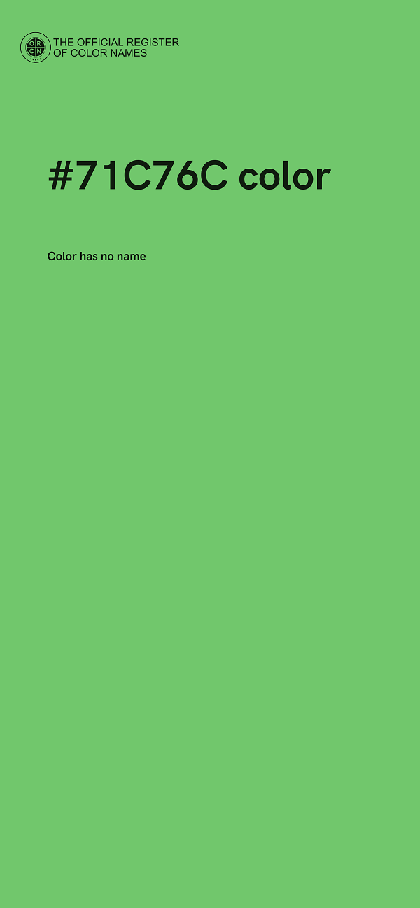 #71C76C color image