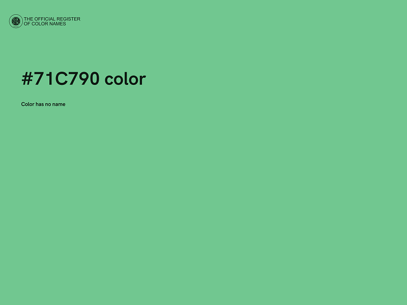 #71C790 color image