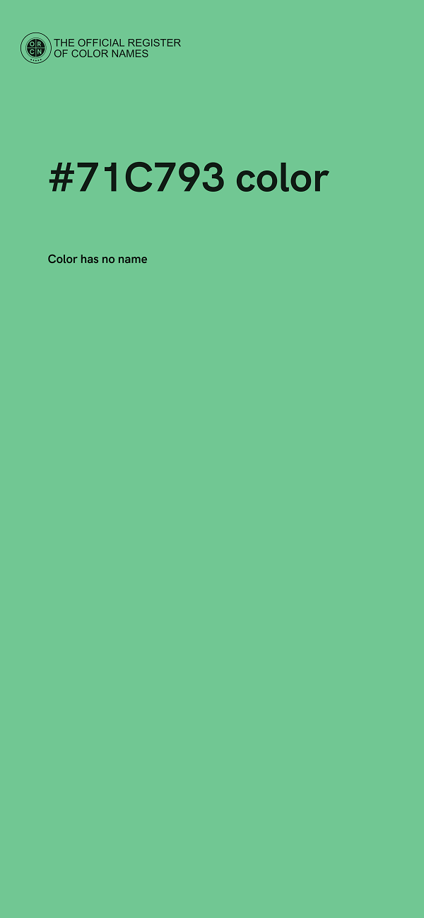 #71C793 color image