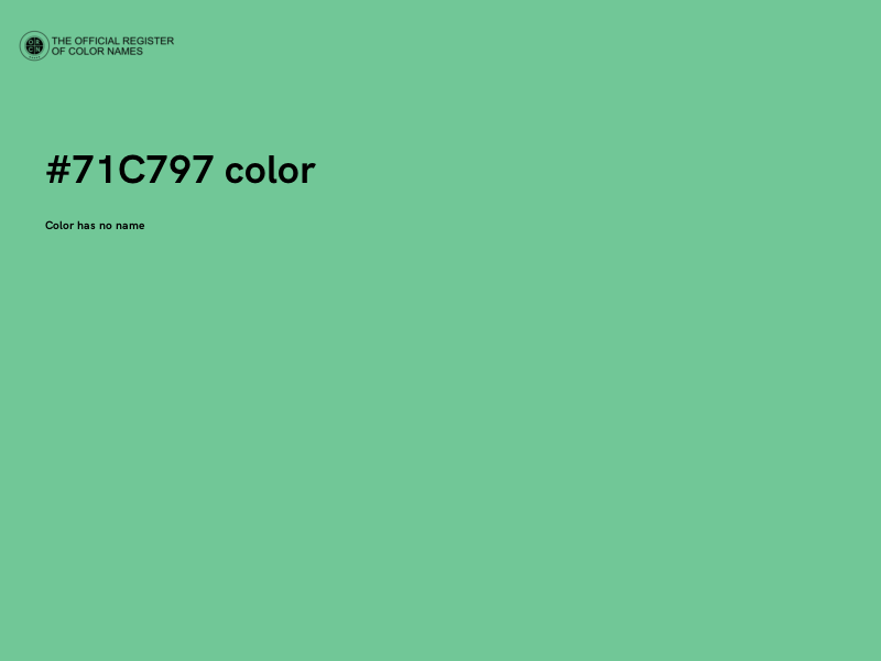 #71C797 color image