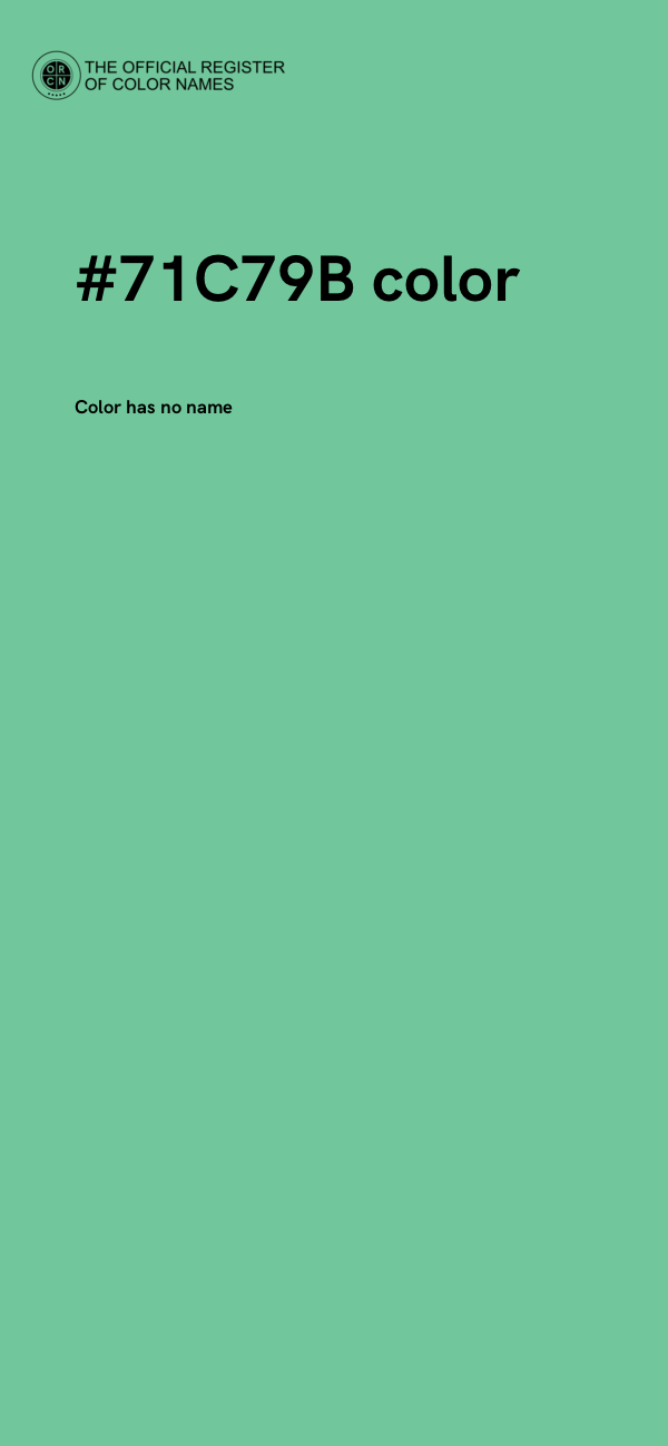 #71C79B color image