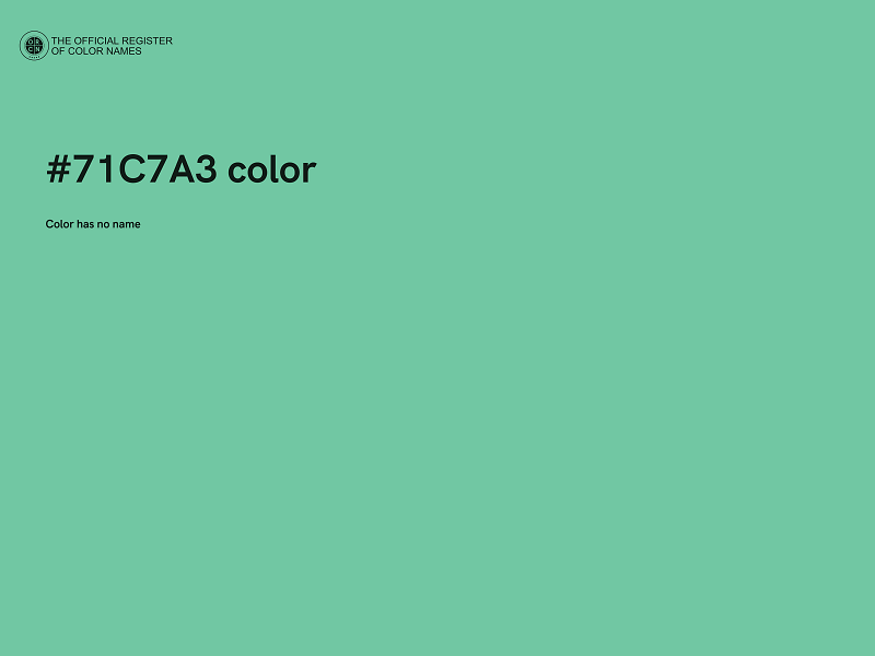 #71C7A3 color image