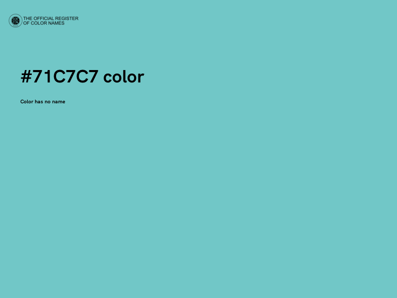 #71C7C7 color image
