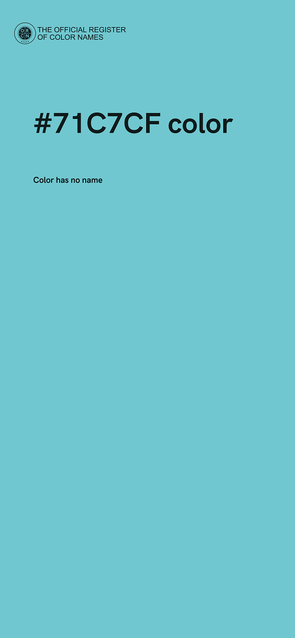 #71C7CF color image