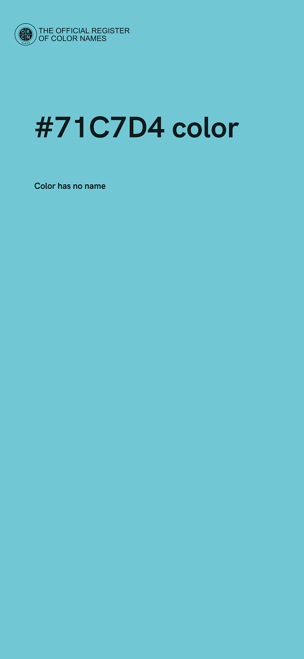 #71C7D4 color image