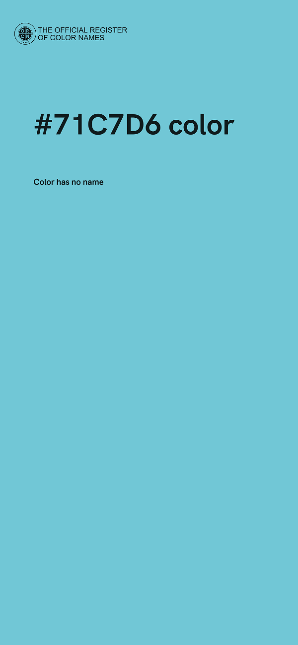 #71C7D6 color image
