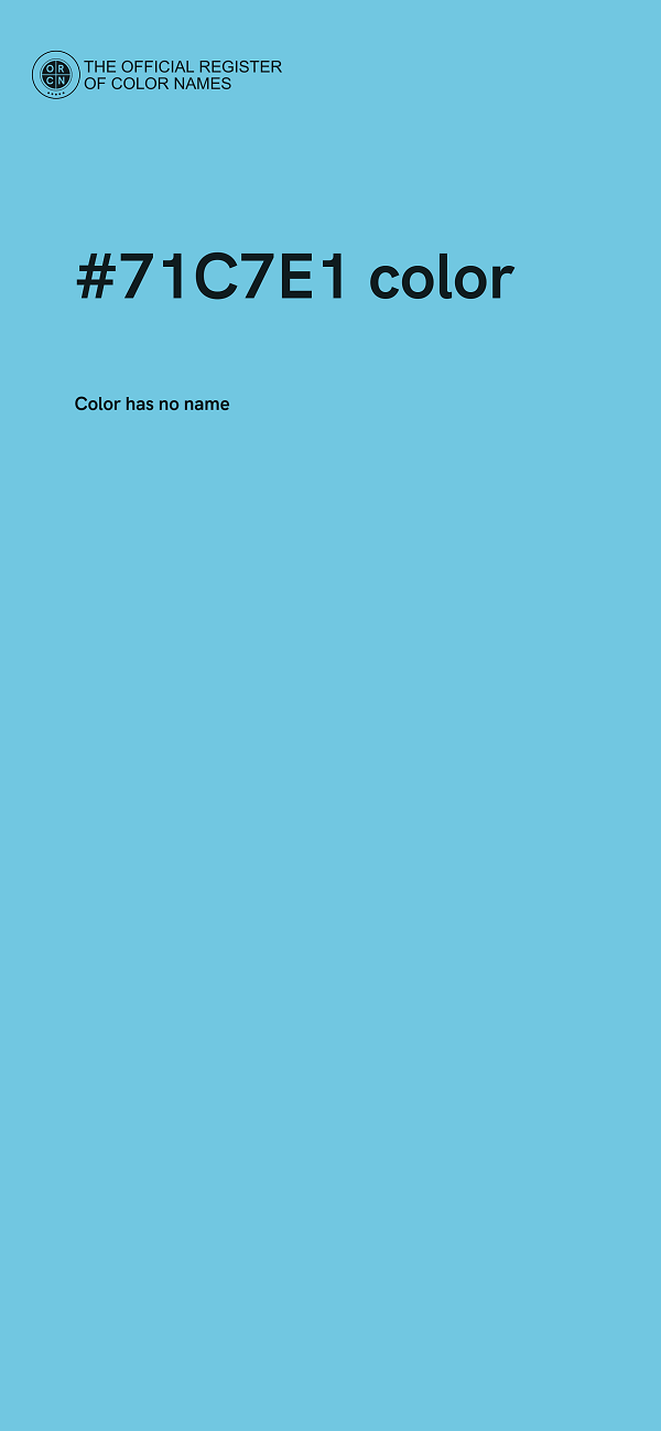 #71C7E1 color image