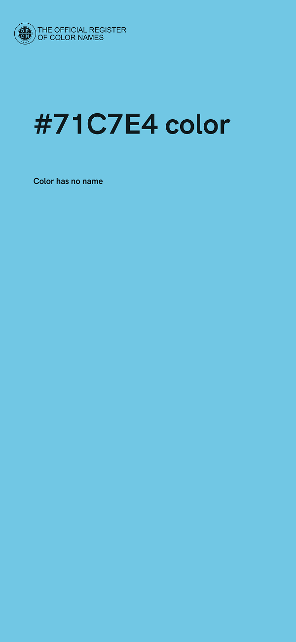 #71C7E4 color image