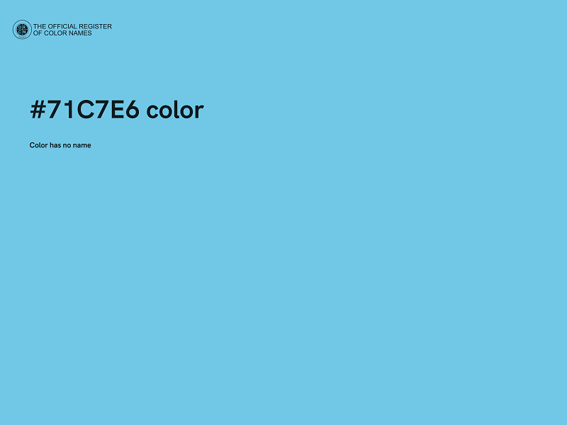 #71C7E6 color image