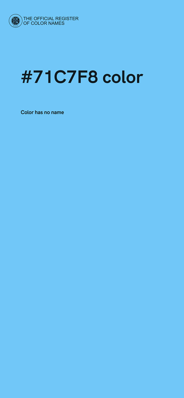 #71C7F8 color image