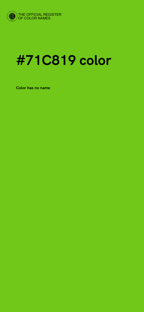 #71C819 color image