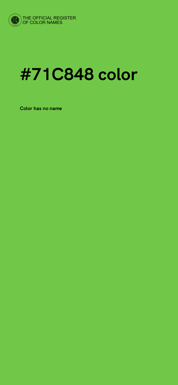 #71C848 color image