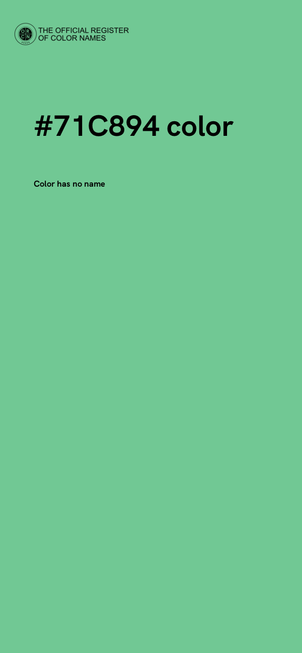 #71C894 color image