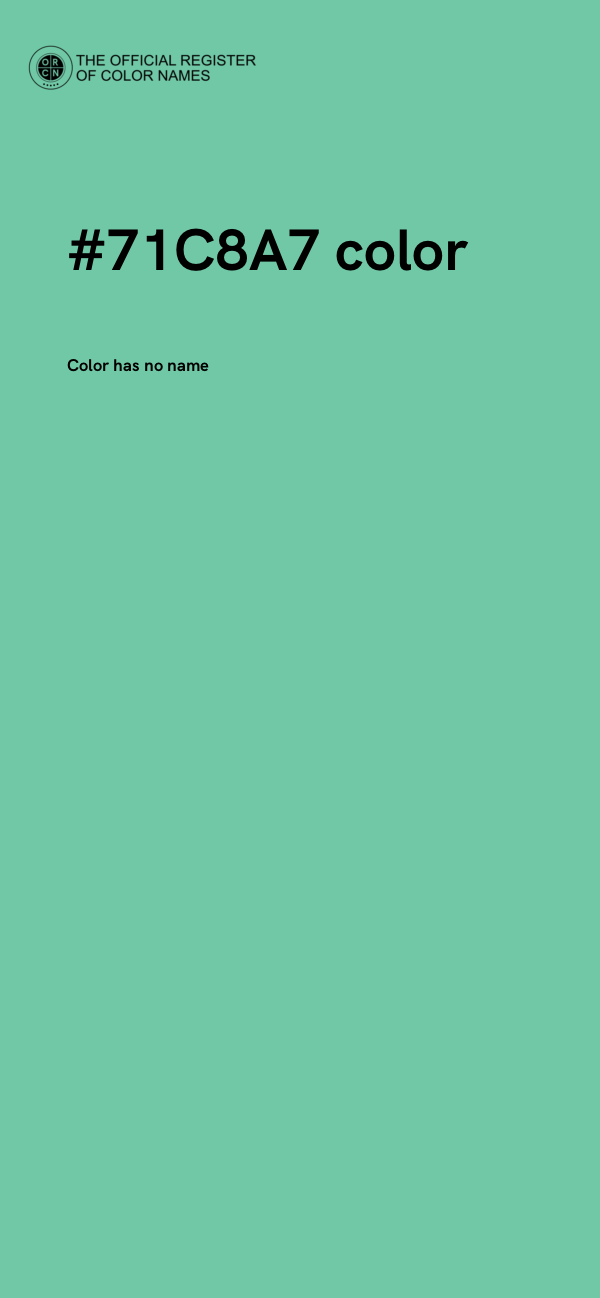 #71C8A7 color image