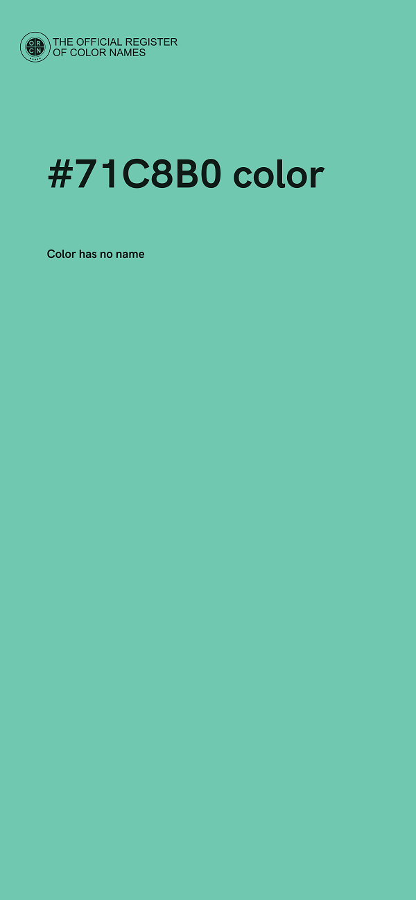 #71C8B0 color image