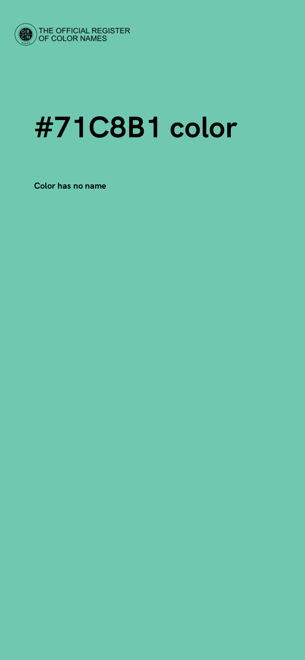 #71C8B1 color image