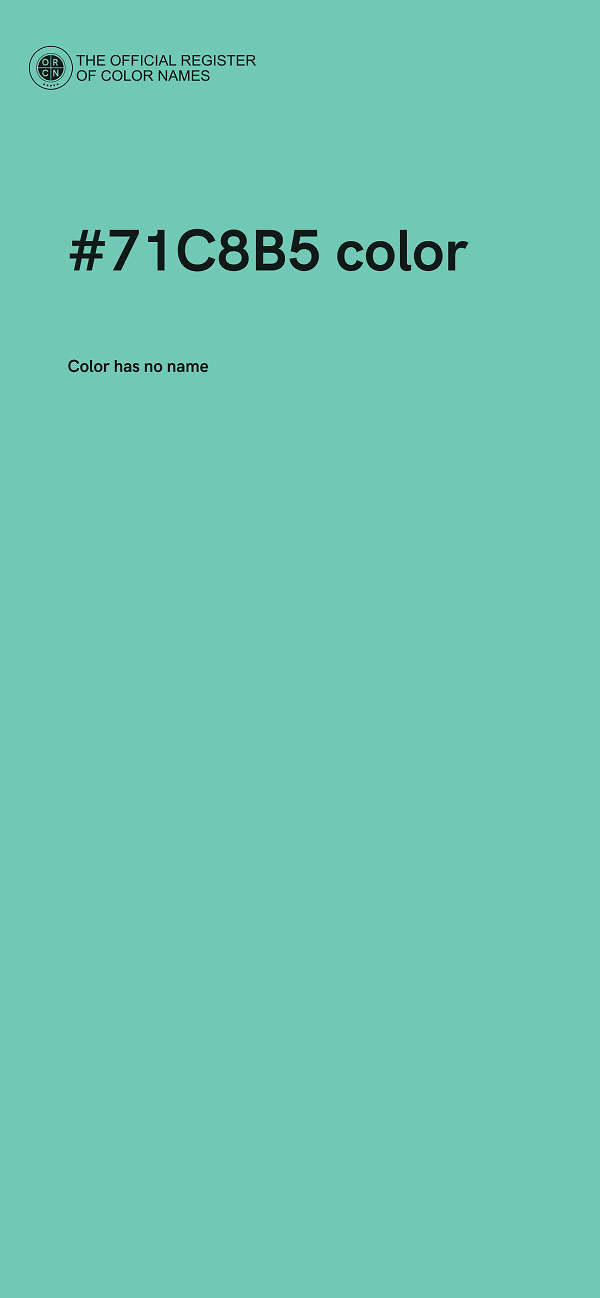 #71C8B5 color image