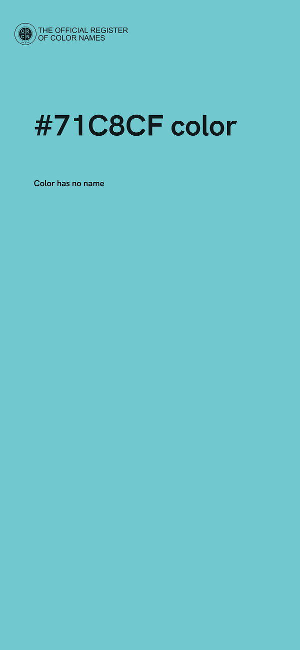 #71C8CF color image