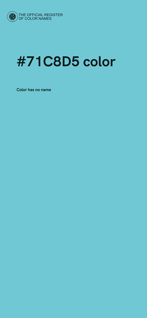 #71C8D5 color image