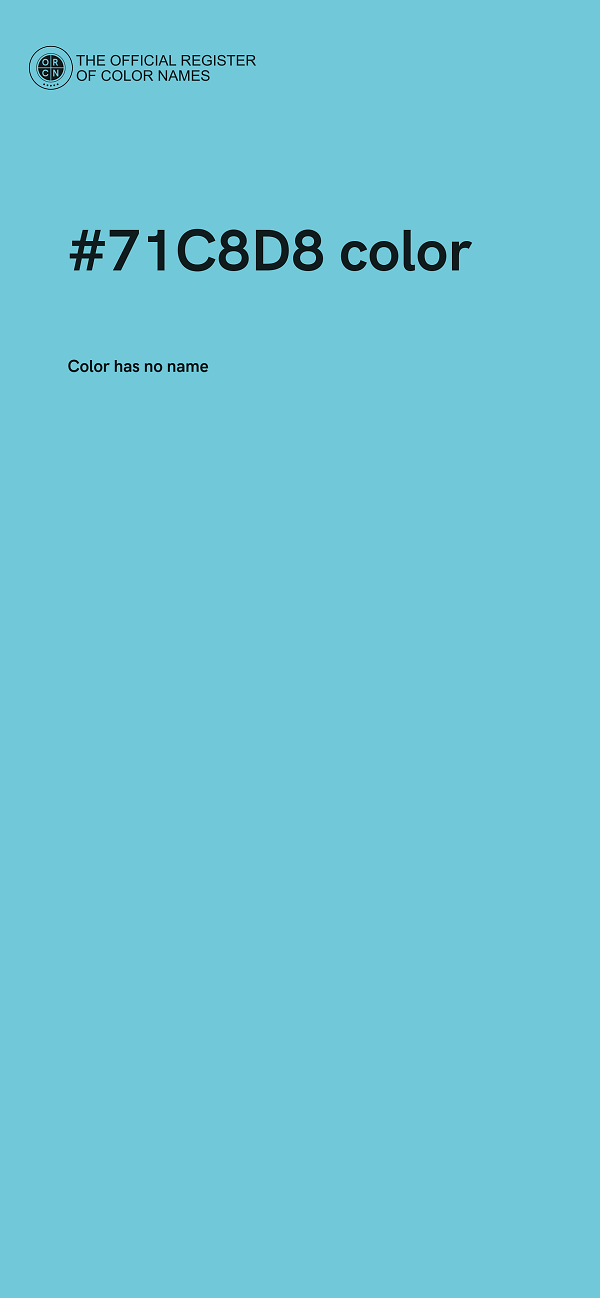 #71C8D8 color image
