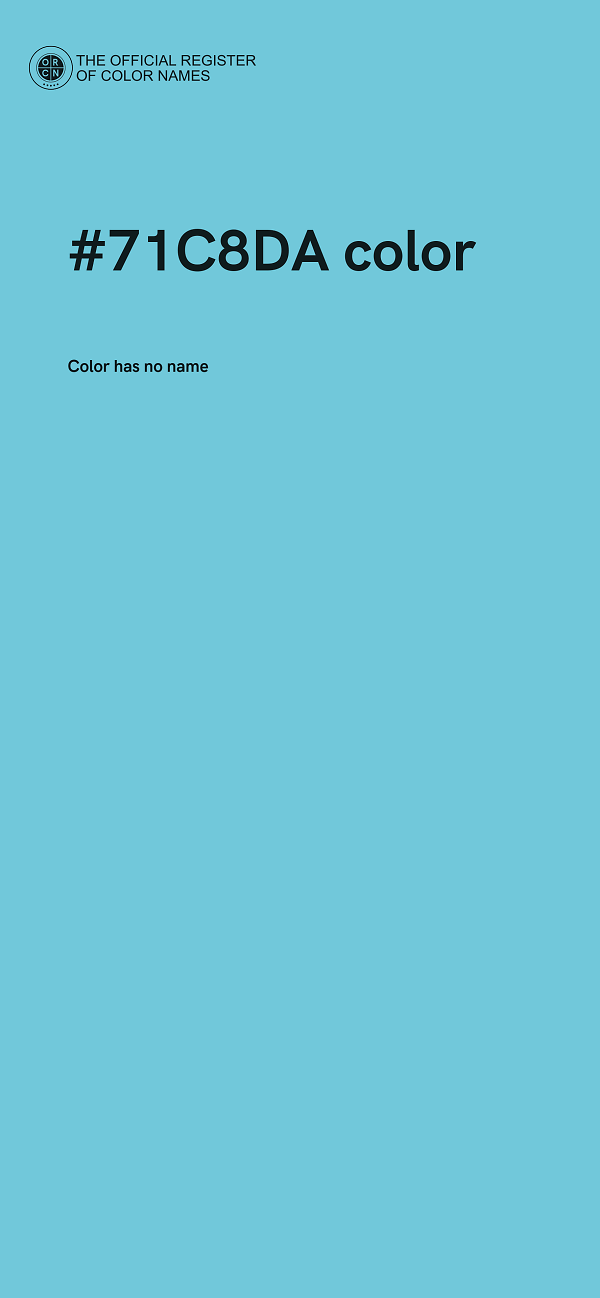 #71C8DA color image