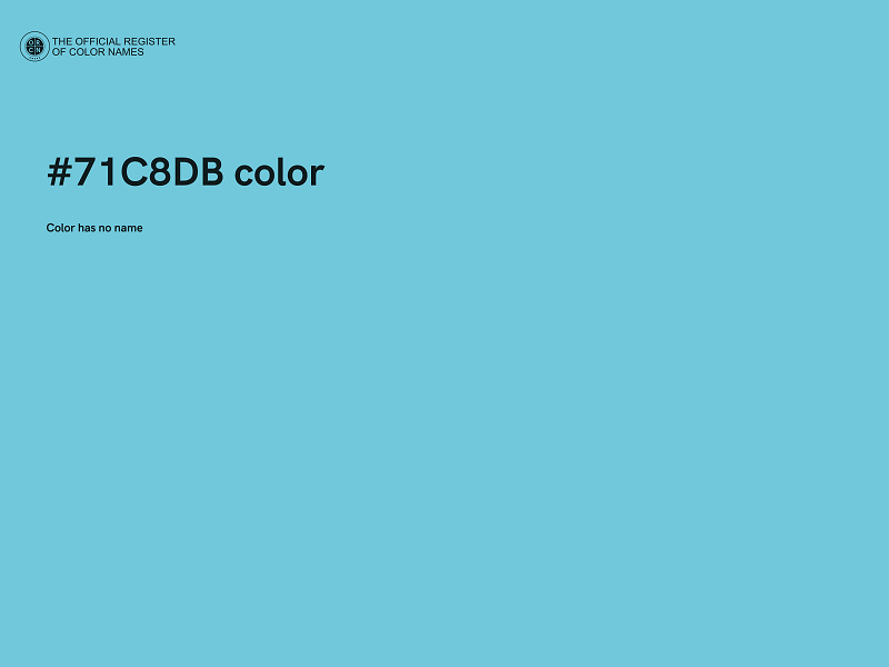 #71C8DB color image