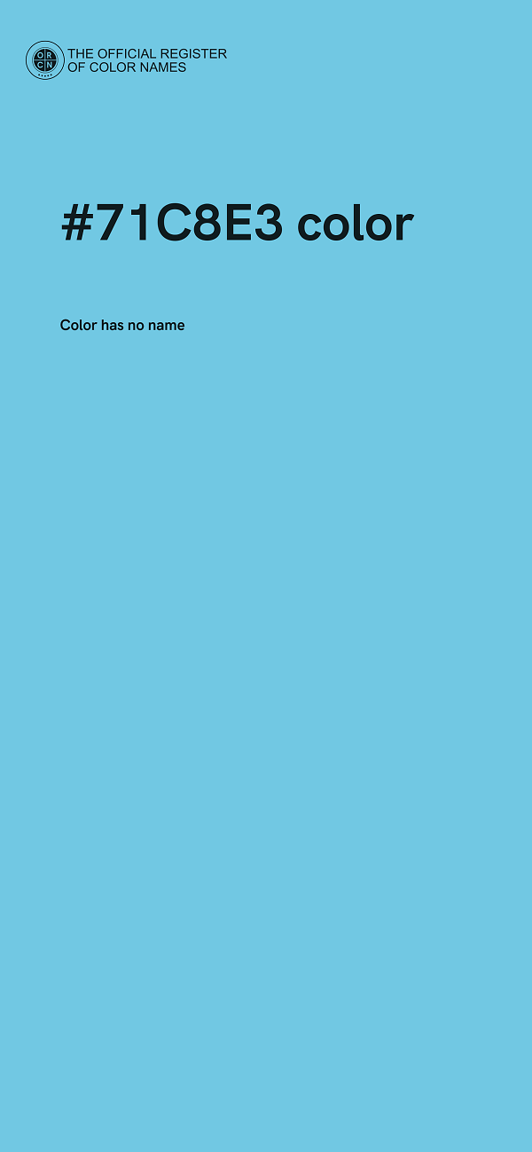 #71C8E3 color image