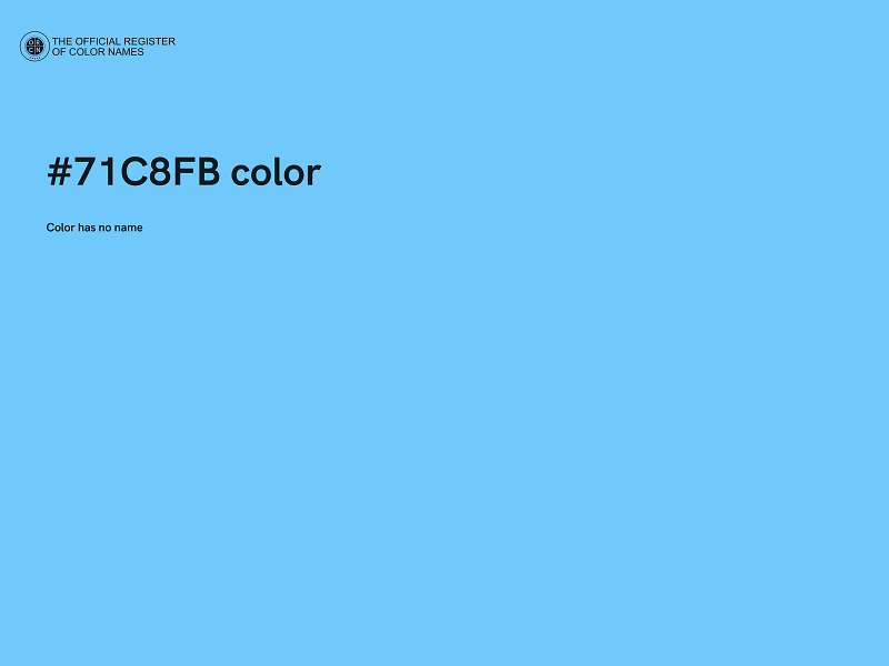 #71C8FB color image